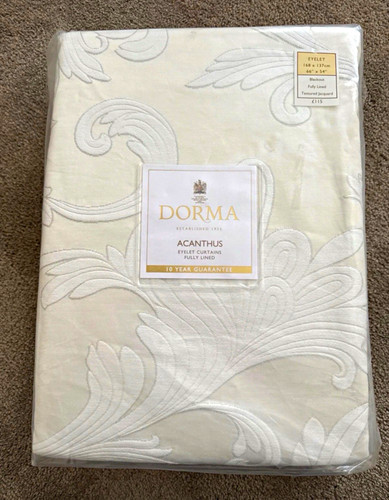 Dorma acanthus cream eyelet - dorma,