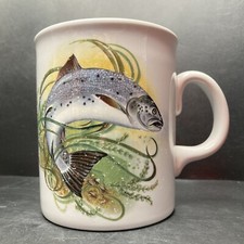 Vintage Swimming Trout Ceramic