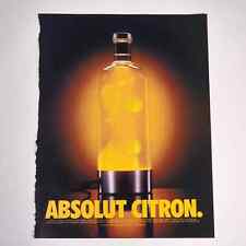 Absolut Citron Vodka Lava Lamp