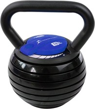 Strongology HERCULES18 7-in-1 Adjustable Smart Kettlebell upto 18kg Black Blue