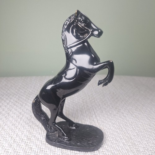 Vintage brass horse figure - brass,