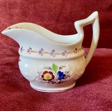 A Keeling / New Hall Pottery Cream Boat Low Bucket Form c1800. Pattern 65.