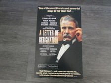 Edward Fox & Polly Adams in a Letter of Resignation Savoy Theatre Poster