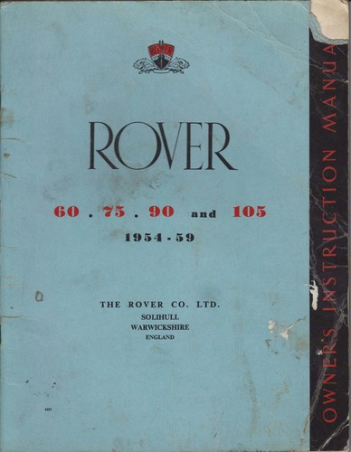 Rover models 60 - 54-59,