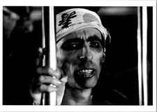 Alice Cooper Wearing a Japanese Headband in Banlieue Parisienne 1981 Postcard