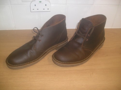 Men clarks desert boots - desert, dark