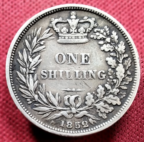 1852 one shilling silver - 1852,