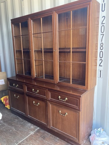 Mahogany plan dresser - g,