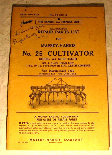 1953 vintage original - vintage, massey