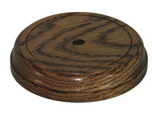 Round Oak Wood Patress 90 mm