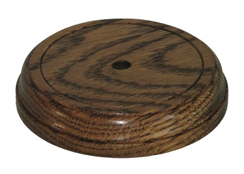 Round oak wood patress - wood, mm