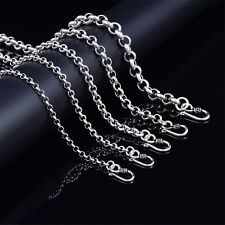 925 Sterling Silver Belcher Chain Necklace 3.5mm 4mm 5mm 6mm 8mm 10mm 18"- 40"