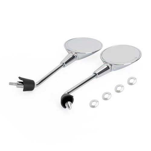 Rear view mirror pair chrome - rear,