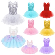 UK Girl Sequins Dance Dress