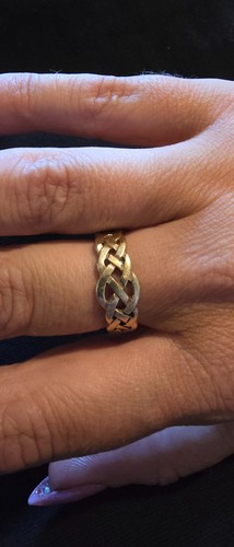 9ct gold celtic - , ring