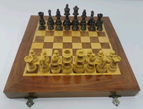 Chess set vintage backgammon - chess,
