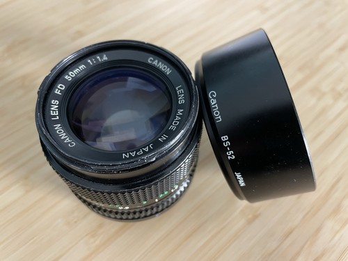 Canon 50mm prime - fd, lens