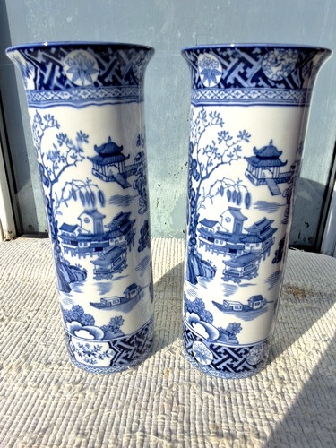 Pair antique wood sons - pair,