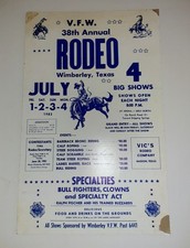 1980s Texas Show Rodeo Poster