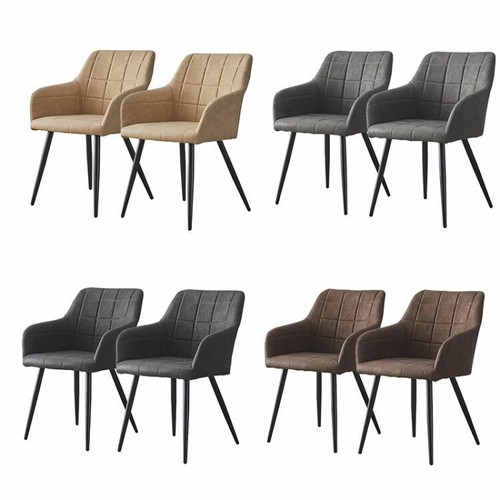 Pair faux leather - of, dining
