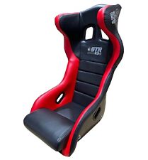 Full Containment 2026 FIA Rally Race Seat Oval Drift Black / Red STR RS2