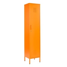 Metal Locker Storage Cabinet Cupboard Retro Vintage Narrow 3 or 4 Tier 137-180