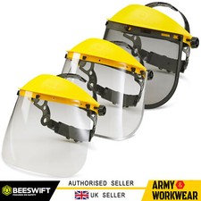 VISORS, CLEAR, METAL EDGE, MESH Work Safety Headgear Eye Guard Garden Hedge