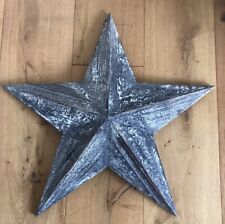 Grey Washed  Wooden Amish Barn Star Shabby Chic Rustic Hanging Coastal Xmas
