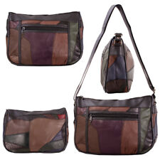 Womens Patchwork Leather