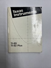 TI-89 Titanium Texas Instruments Manual Guidebook Book Instructions 