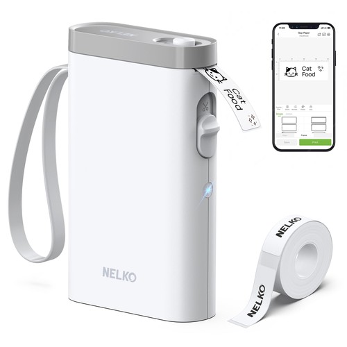 Label maker machine with tape - with,