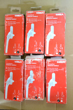 MILA (3X) R/H & (3x) L/H White Cockspur Window Handles 9mm to 21mm