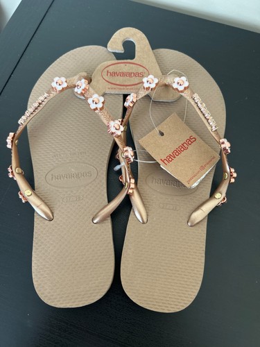 Havaianas rose gold - gold, flower