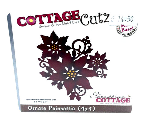 Cottage cutz ornate poinsettia - cottage,