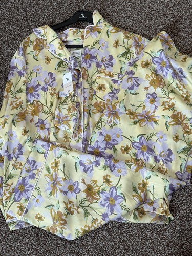 Yellow floral piece set - floral, 3