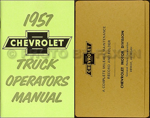 1957 chevy truck owner manual - 1957,