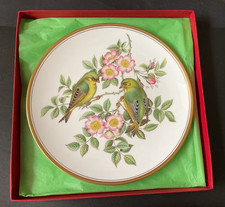 Spode Decorative Plate Garden Birds No. 3  Greenfinch Vintage Bone China. Boxed.