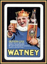 (711)Vintage Old King Cole Watney Pale Ale Goodall Ltd Single Card c1921-35