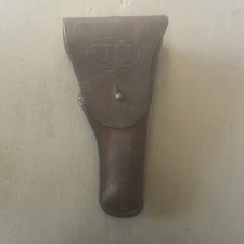 RARE Vintage WWI US Army Leather Holster M1911 Colt 45 ACP Clinton--F.W.T.