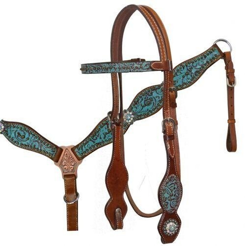 Leather western tack set with - leather,