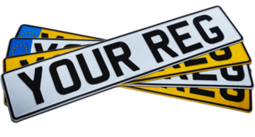 Number plates standard car - plates,