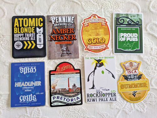 Beer pump badges - -, various