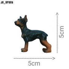 Doberman Dog Figure, 5x5cm Toy