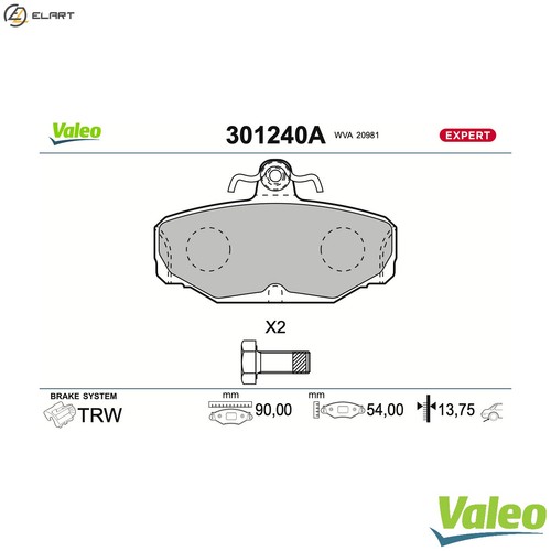 Brake pad set disc - brake,