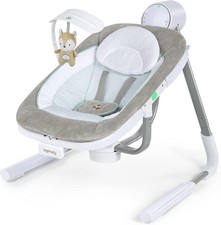 NEW Ingenuity Anyway Sway 5-Speed Multi-Direction Portable Foldable Baby Swing