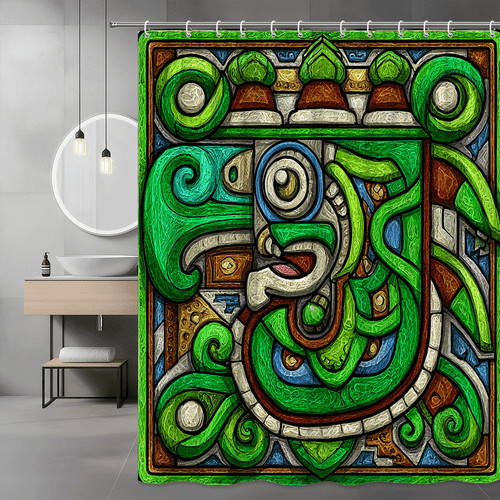 Abstract green celtic knot - green,