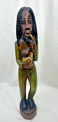 Hand carved wood statue - hand,