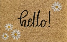 Welcome Door Mat, Hello Spring