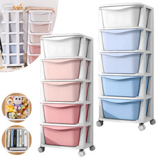 5 Tier Plastic Storage Drawers
