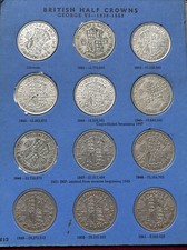 Whitman Half Crown Collection 1941-1967 Full Coin Set Complete Half-Crown